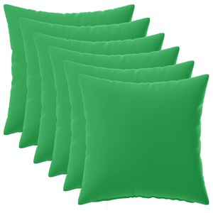 vidaXL Cushion Cover 6 pcs HEERLEN Green 30 x 30 cm Polyester