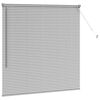 vidaXL Window Blind with Curtains Manual Silver Aluminium