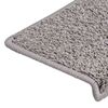 vidaXL Stair Mats 30 pcs 65x21x4 cm Grey Rectangular Edge