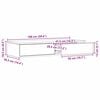 vidaXL Bed Drawers Sonoma Oak 100 x 36.5 x 16.5 cm Engineered Wood