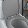 vidaXL Toilet Seat Grey 47 x 37 x 4 cm Duroplast
