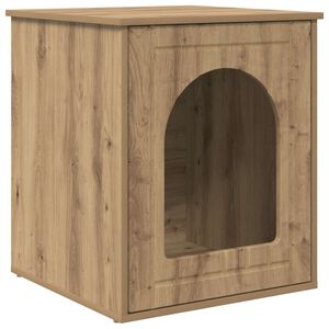 vidaXL Cat House Artisian Oak 53 x 52 x 62 cm Engineered Wood