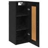 vidaXL Wall Mounted Cabinet Black Oak 34.5 x 34 x 90 cm