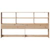 vidaXL Headboard with Storage 200 cm Solid Wood Pine