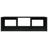 vidaXL Coffee Table Black 110x50x34 cm Solid Pinewood