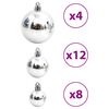 vidaXL Christmas Baubles 100 pcs Blue and Silver 3 / 4 / 6 cm