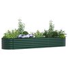vidaXL Garden Raised Bed Green 320 x 80 x 44 cm Steel