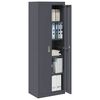 vidaXL Storage Cabinet with Storage 2 pcs Anthracite 60 x 40 x180 cm