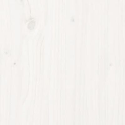 vidaXL Headboard White 156x4x100 cm Solid Wood Pine
