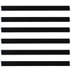 vidaXL Self-adhesive Door Brush Seals 6 pcs Black 100 cm