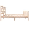 vidaXL Bed Frame without Mattress Solid Wood 120x200 cm (810077+814184)