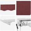 vidaXL Electric Retractable Awning Burgundy 2.5 x 2 m