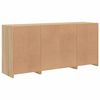 vidaXL Sideboard with LED Lights Sonoma Oak 142.5x37x67 cm