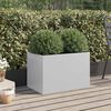 vidaXL Planter Silver 62x40x39 cm Galvanised Steel