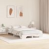 vidaXL Bed Frame White 120 x 200 cm Solid Pine Wood