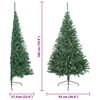 vidaXL Artificial Pre-lit Christmas Tree Green 180 cm PVC