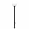 vidaXL Bollard Light with Outlet 120 cm Black IP44