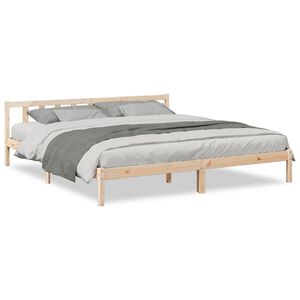 vidaXL Extra Long Bed Frame without Mattress 200x220 cm Solid Wood Pine