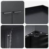 vidaXL Wheelie Bin Storage for 6 Bins Anthracite 408 x 77.5 x 121.5 cm
