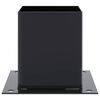 vidaXL Post Bases Square 12 pcs Anthracite 101x101 mm Powder-coated Steel