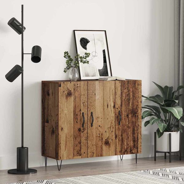 vidaXL Sideboard Old Wood 90 x 32.5 x 80 cm Engineered Wood