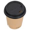 vidaXL Coffee Paper Cups with Lids 200 ml 500 pcs Brown