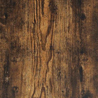 Close-up wood grain texture of rustic brown finish