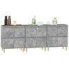 vidaXL Sideboards 3 pcs Concrete Grey 60x35x70 cm Engineered Wood