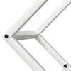 vidaXL Firewood Rack White 50x25x50 cm Cold-rolled steel
