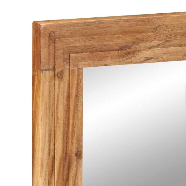 vidaXL Bathroom Mirror brown 50 x 70 x 3 cm Solid Acacia wood