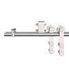 vidaXL Sliding Door Hardware Kit 400 cm Stainless Steel Silver