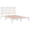 vidaXL Bed Frame without Mattress White 140x190 cm Solid Wood Pine