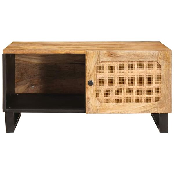 vidaXL Coffee Table Natural 80 x 50 x 40 cm Solid Mango Wood