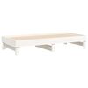 vidaXL Pull-out Day Bed without Mattress White 2x(75x190) cm
