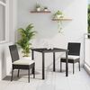 vidaXL Garden Dining Set 3 pcs Cream Powder-Coated Steel
