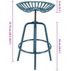 Esschert Design Bar Tractor Chair Blue