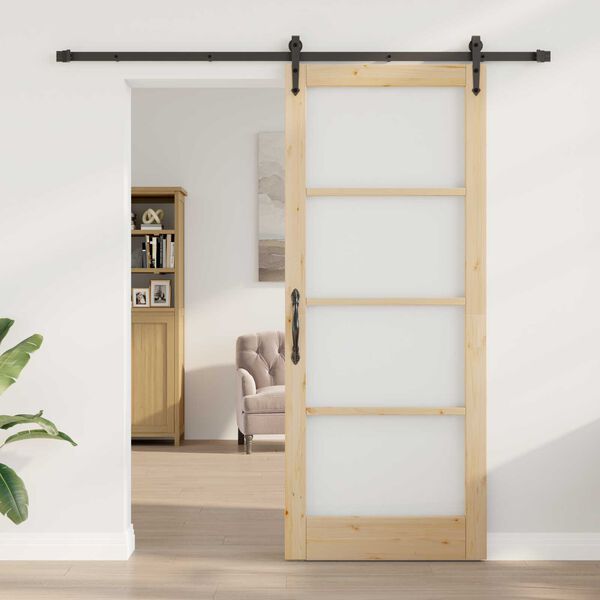 vidaXL Sliding Door ORKDAL Natural 86 x 211 cm