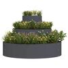 vidaXL Garden Planter Anthracite 90 x 90 x 20 cm Cold-rolled Steel