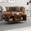 vidaXL Coffee Table Smoked Oak 90x50x36.5 cm Engineered Wood