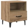 vidaXL Bedside Cabinet with Drawer 2 pcs Artisan Oak 40 x 35 x 47.5 cm