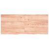 vidaXL Table Top Light Brown 140x60x(2-4) cm Treated Solid Wood Oak