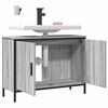 vidaXL Bathroom Sink Cabinet Grey Sonoma 80x30x60 cm Engineered Wood