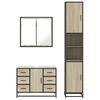 vidaXL 3 Piece Bathroom Furniture Set Sonoma Oak Engineered Wood