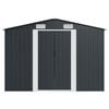 vidaXL Garden Shed 257x392x181 cm Metal Anthracite