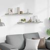vidaXL Wall Shelves 2 pcs Concrete Grey 80x9x3 cm