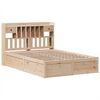 vidaXL Bed Frame without Mattress 150x200 cm King Size Solid Wood Pine