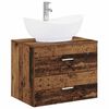 vidaXL Bathroom Furniture Set Old Wood Engineered Wood