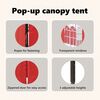 vidaXL Folding Party Tent with Sidewalls Red 3x3 m