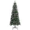 vidaXL Artificial Christmas Tree with 300 LEDs with Stand Green 210 cm