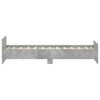 vidaXL Bed Frame without Mattress Concrete Grey 90x200 cm